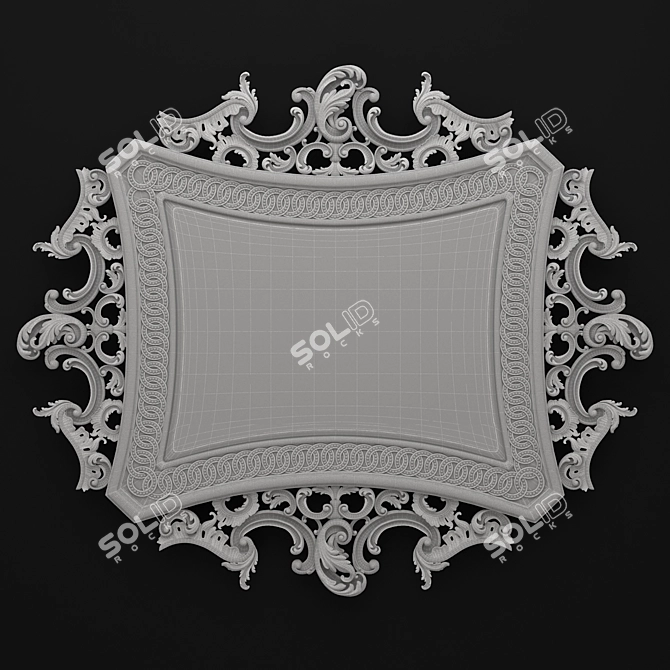 Elegant Kervansaray Classic Mirror 3D model image 2