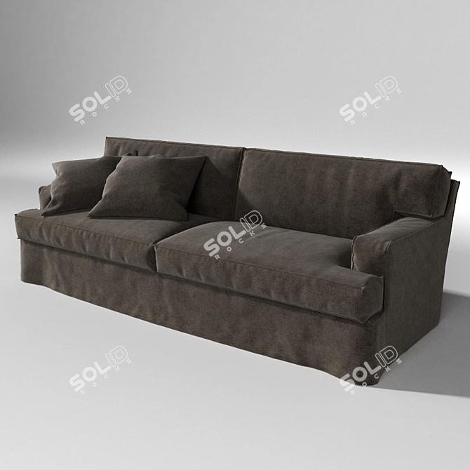 Sleek Meridiani Bogart Sofa 3D model image 1