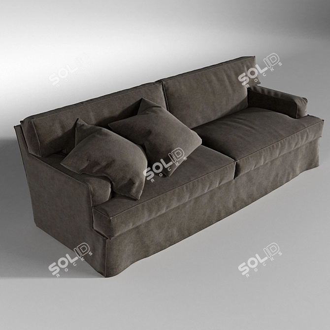 Sleek Meridiani Bogart Sofa 3D model image 2