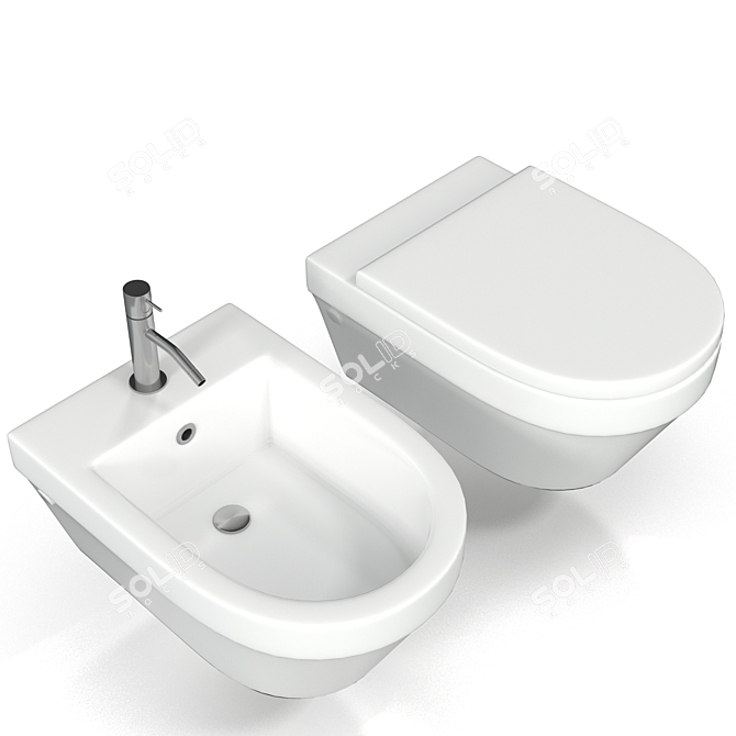 Modern Style Catalano Toilet 3D model image 2