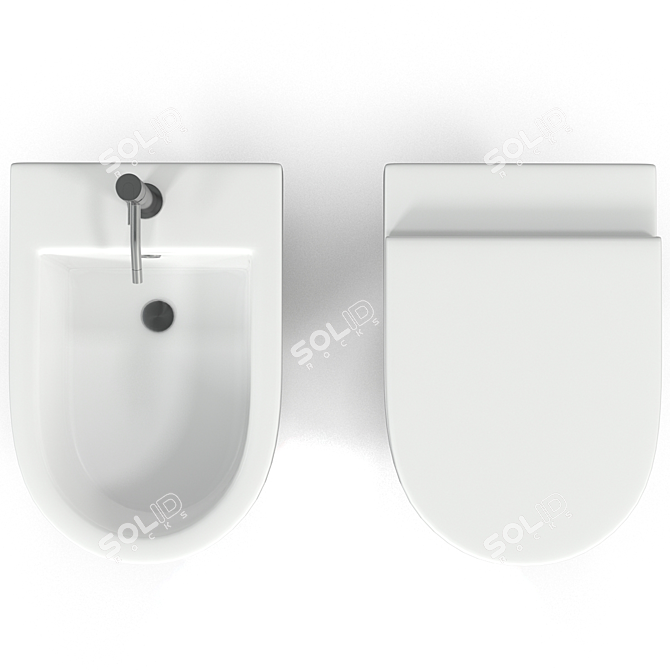 Modern Style Catalano Toilet 3D model image 3