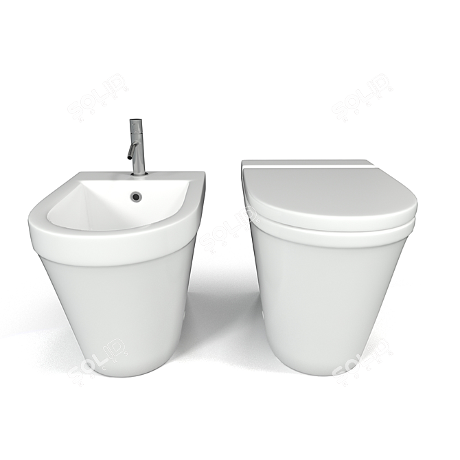 Catalano ZERO Pius 54 Floor Toilet 3D model image 2