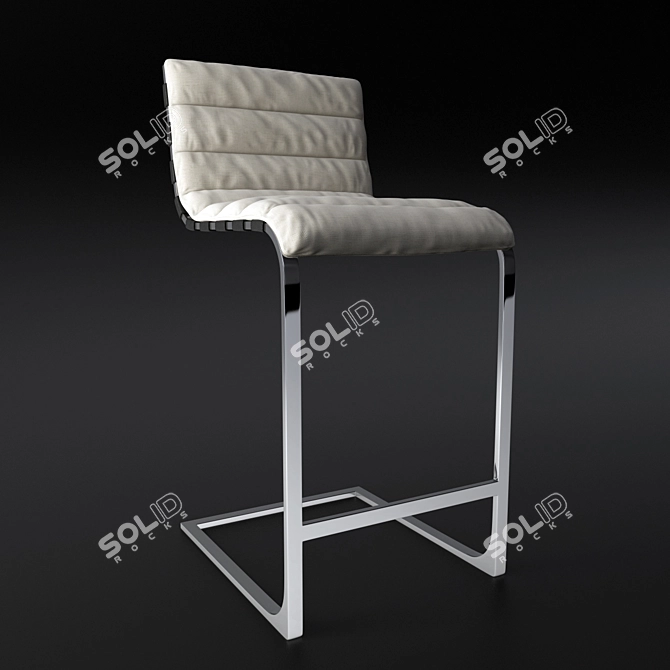 Elegant Oviedo Barstool: Restoration Hardware 3D model image 1