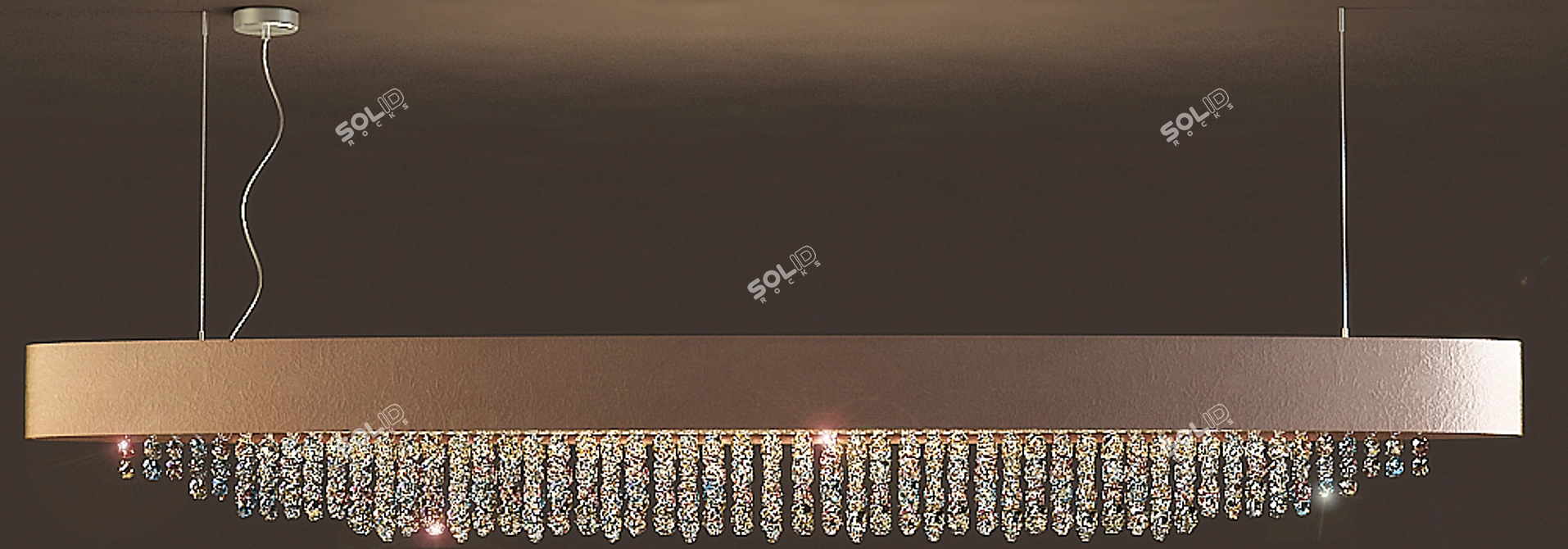 Title: Cooper and Crystal 6-Light Chandelier 3D model image 2