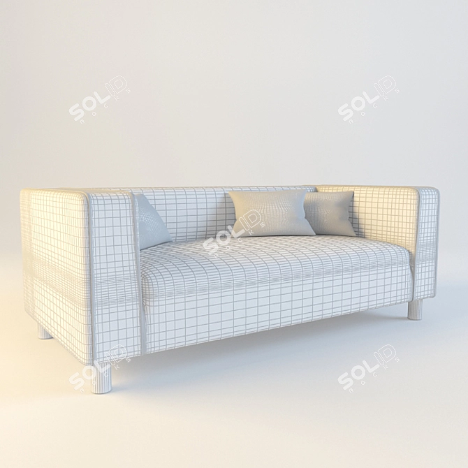 Modern and Compact Ikea Klippan Sofa 3D model image 2