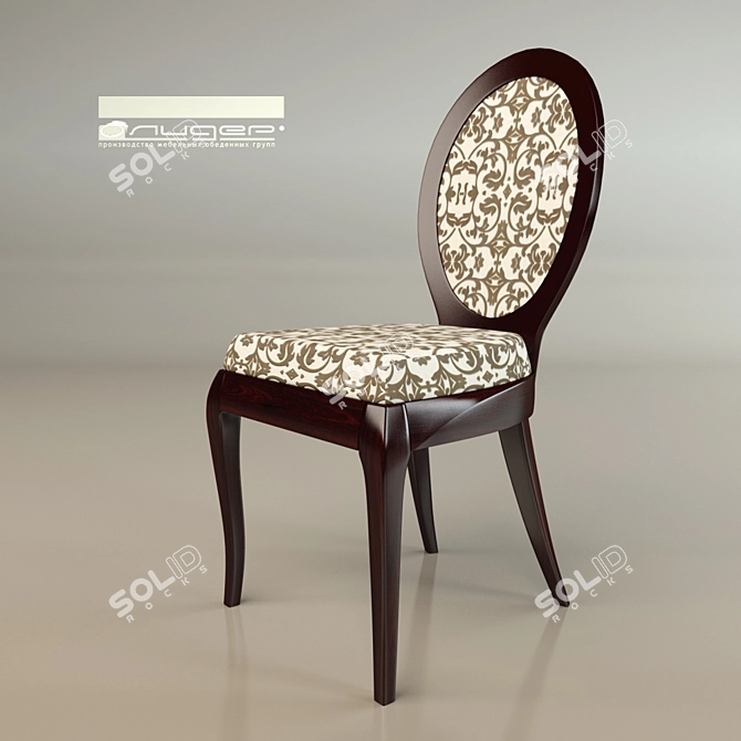 ALICE: Stylish & Compact Chair 3D model image 1