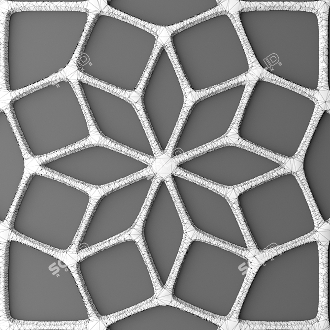 Tiling Panel Grille 3D model image 3