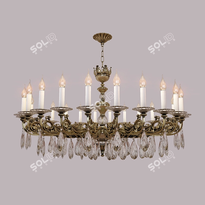 Riperlamp Chatean 327 C Chandelier 3D model image 1