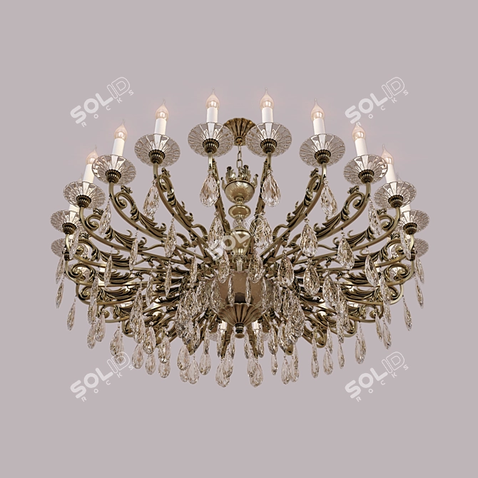 Riperlamp Chatean 327 C Chandelier 3D model image 2