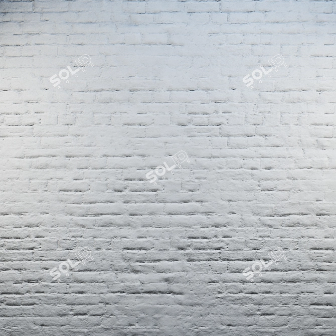 Title: Seamless White Brick Texture 3D model image 1