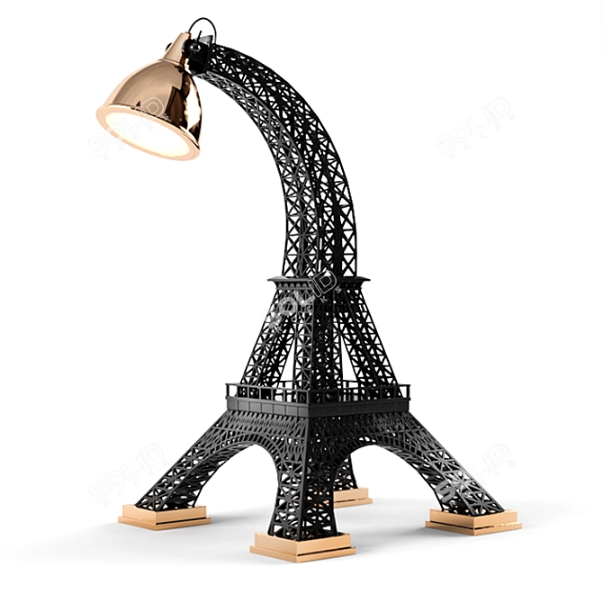 Eiffel Tower Desk Lamp 3D model image 1