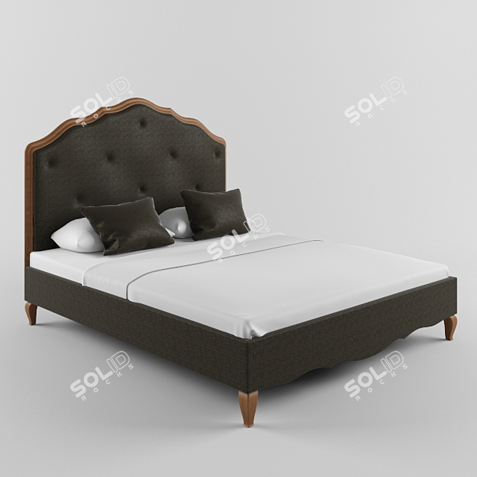 Giorgetti ODILE Bed: Timeless Elegance 3D model image 1