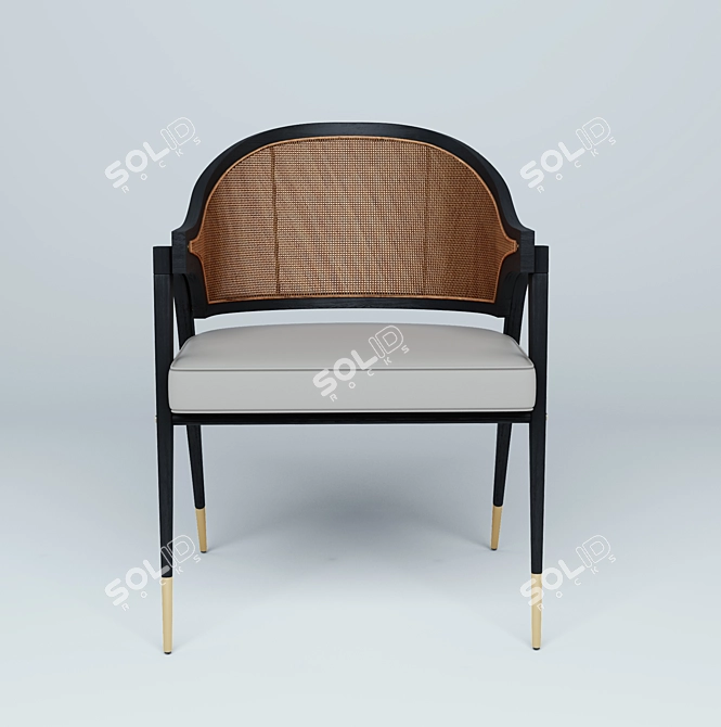 Mid-Century Dunbar Armchairs by Edward Wormley 3D model image 3