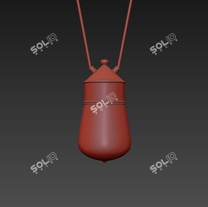 Elegant ILFANALE DROP Pendant 3D model image 3