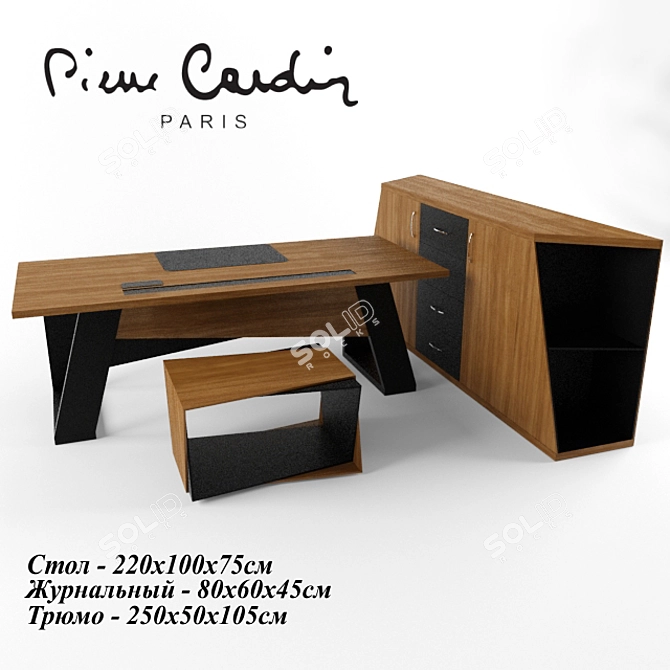 Pierre Cardin Office Headsets 3D model image 1