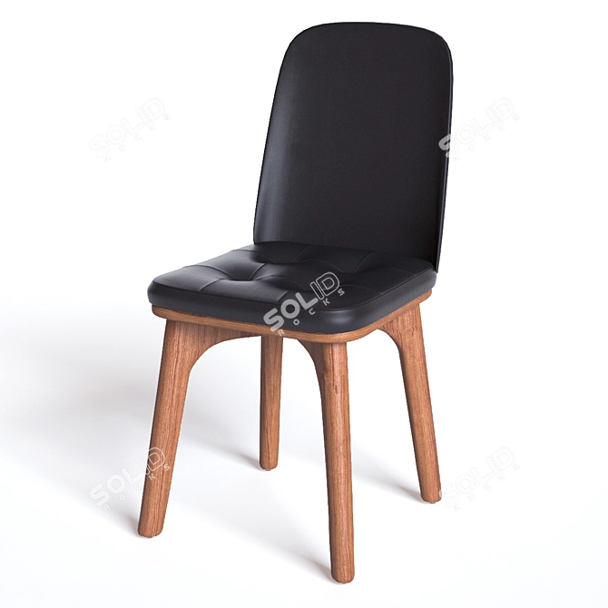 Stylish Utility Highback Chair 3D model image 1