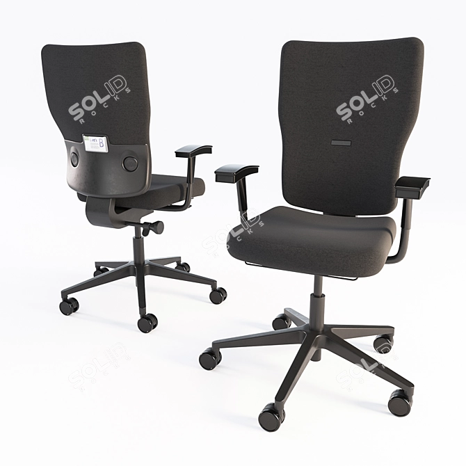 ErgoFlex: Ultimate Office Comfort 3D model image 3