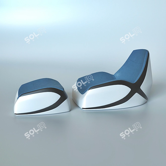 Elevate Your Comfort: Chair Lounge X 3D model image 2