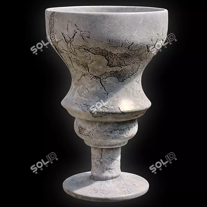 Elegant Ceramic Vase 3D model image 2