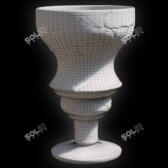 Elegant Ceramic Vase 3D model image 3