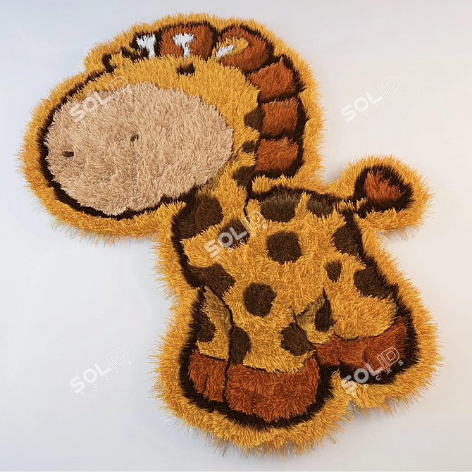 Gentle Giraffe Baby Mat 3D model image 1