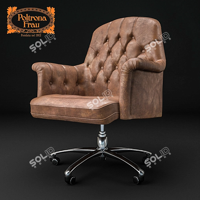 Poltrona Frau OXFORD Office Chair 3D model image 1