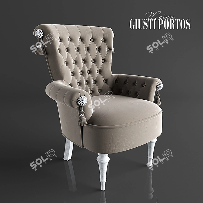 Elegant Regina Chair by GIUSTI PORTOS 3D model image 1