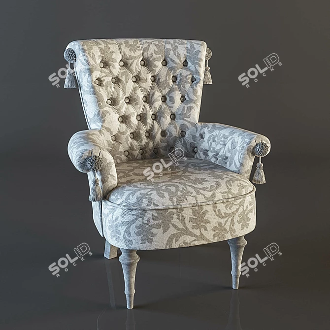Elegant Regina Chair by GIUSTI PORTOS 3D model image 2