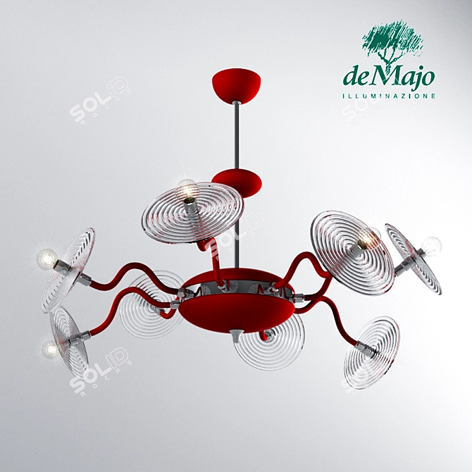 De Majo Venussiano Chandelier 3D model image 1