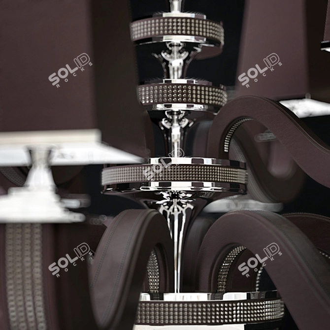 Luxury Glimmer: Exquisite Masiero Chandelier 3D model image 2