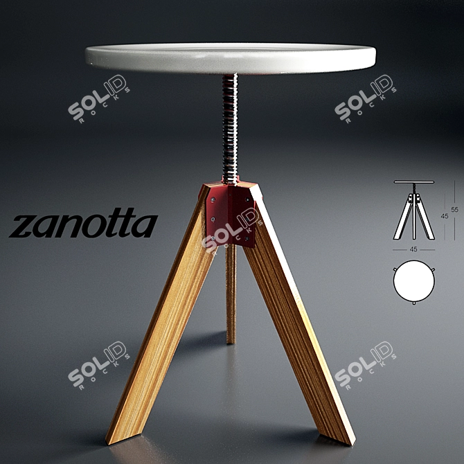 Zanotta Giotto - Modern Italian Design 3D model image 1