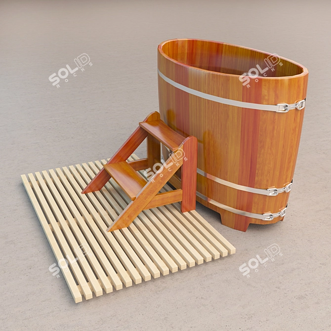 Relaxation Haven: Banette Portable Sauna 3D model image 1
