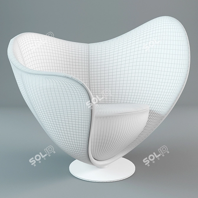 Mon Coeur Armchair 3D model image 3
