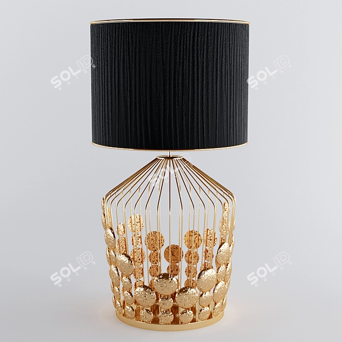 Glamorous Grapes Table Lamp 3D model image 1