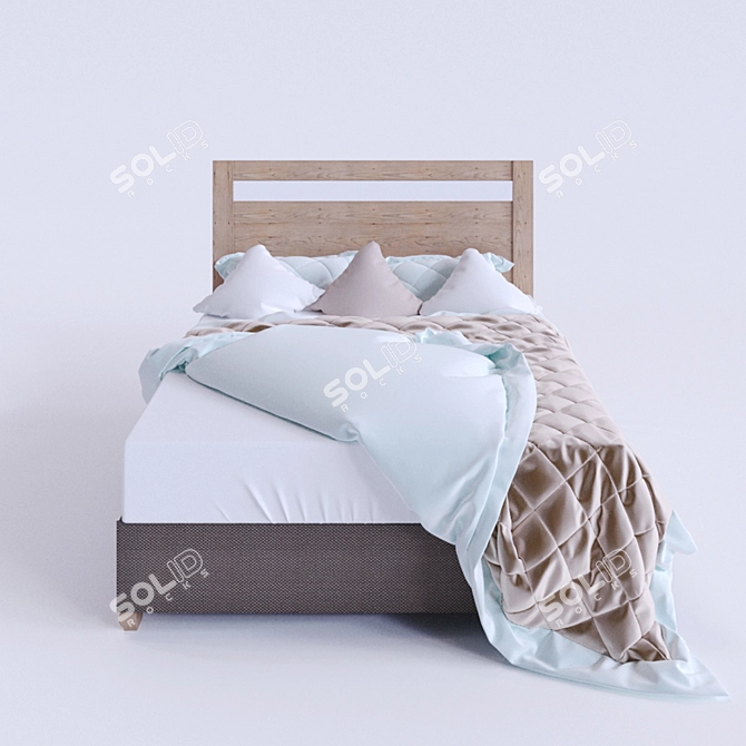 Modern Mayfair Bed: Contemporary Elegance by DREXEL 3D model image 3