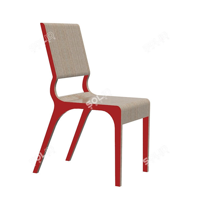 Elegant Monroe Chair 3D model image 1