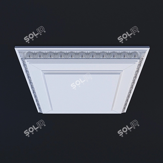 Elegant 2014 Ceiling Decoration 3D model image 3