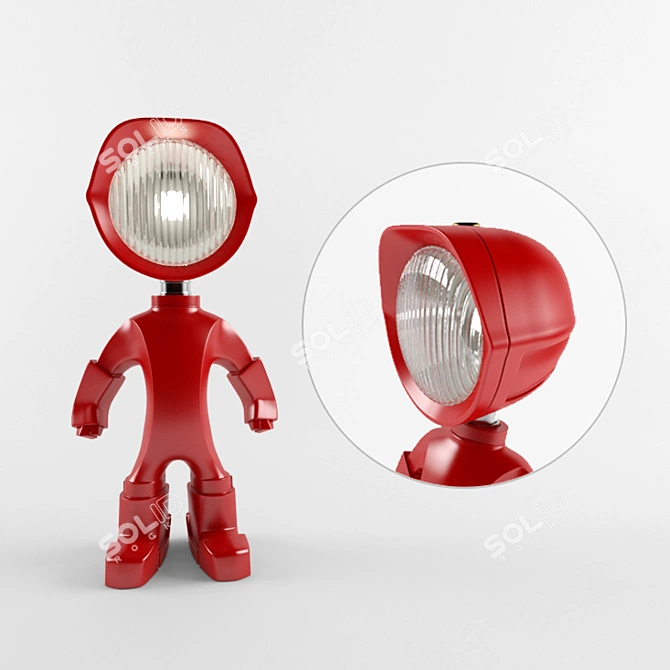 The Lampster: Touch-Controlled Table Lamp 3D model image 1