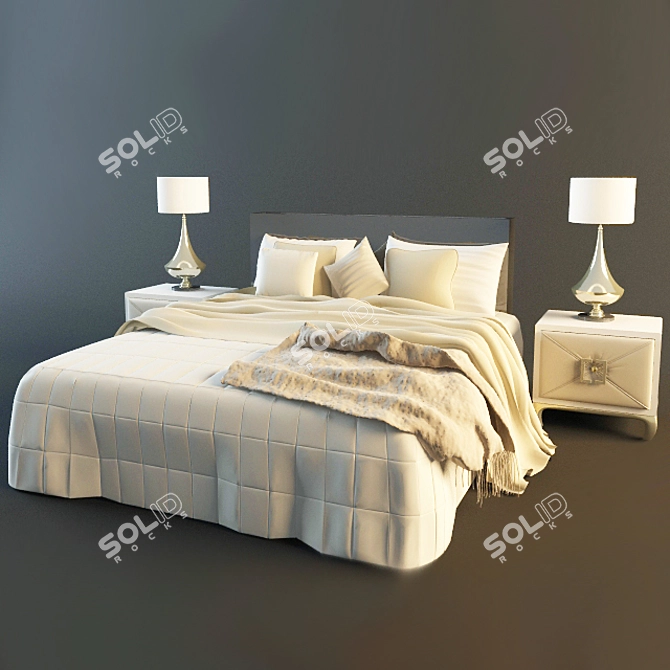 Dream Haven Bedroom Set 3D model image 1