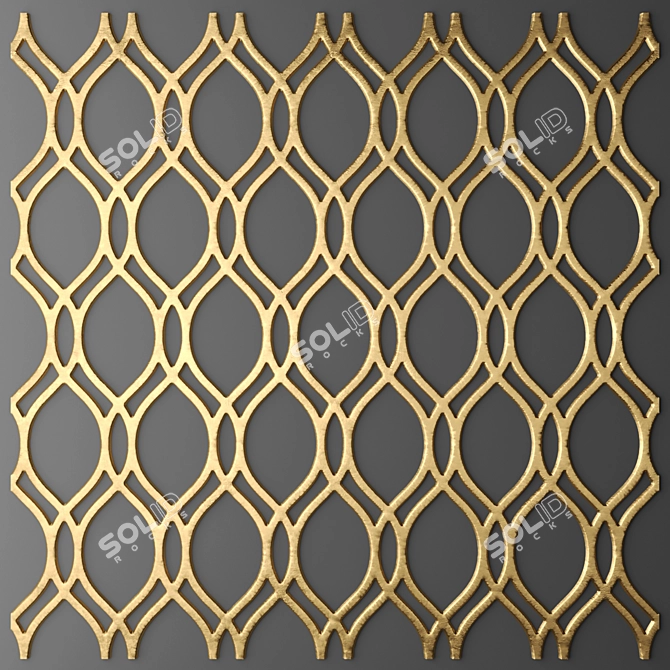 Tileable Panel & Grille 3D model image 1