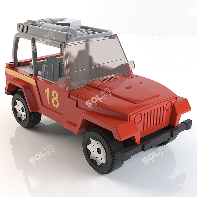 Off-Road Delight: Jeep Adventure 3D model image 1