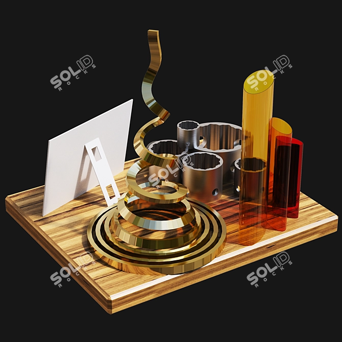 Elegant Home Decor 3D model image 1