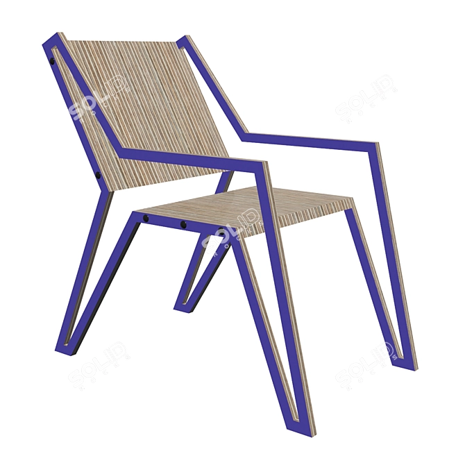 Mimi Spider Chair: Sleek and Modern 3D model image 1