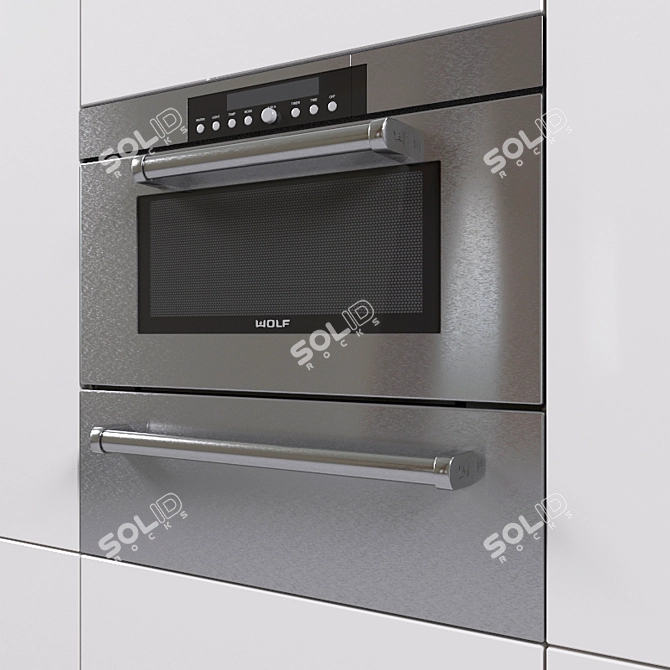 Wolf Steam Oven & Warming Drawer Combo 3D model image 2