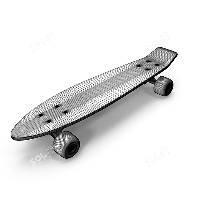  "DA FUNK" Skateboard by Hervet Manufakturier 3D model image 2