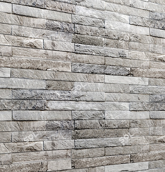 Natural Stone Wall Tiles 3D model image 2