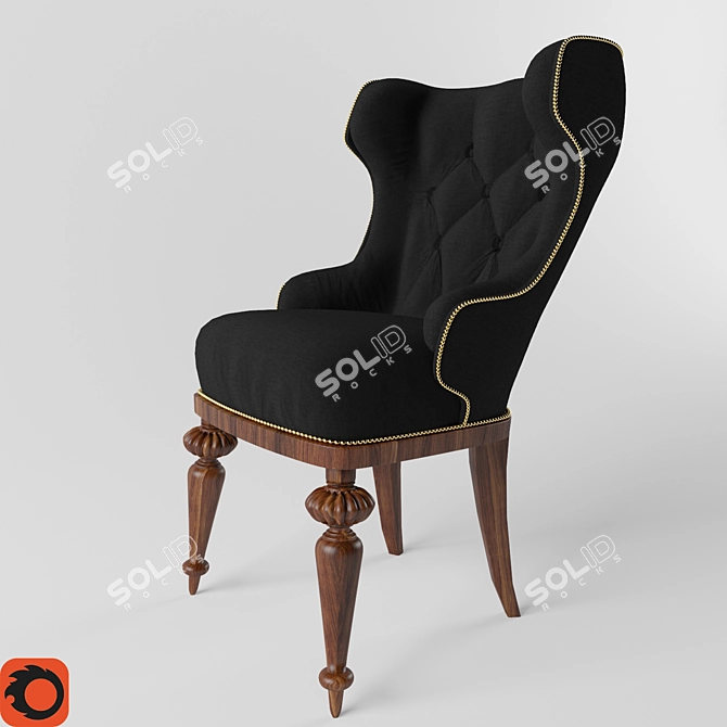 Gamecock Throne: Ultimate Gaming Chair 3D model image 1