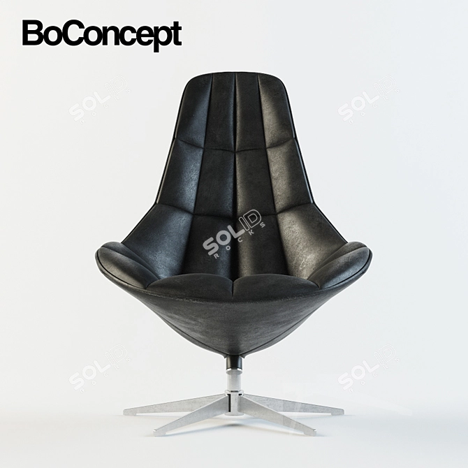 Boston Chair: Stylish & Functional 3D model image 2