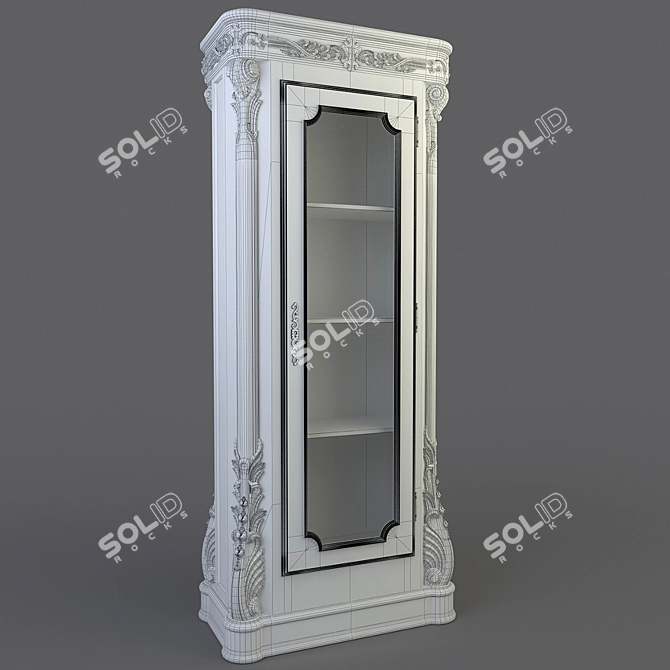 Italian Made Bookcase: Stylish & Functional 3D model image 2