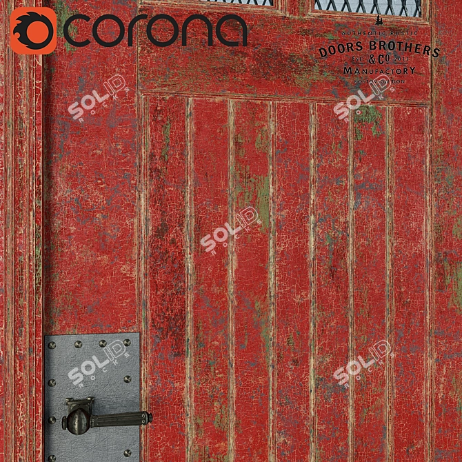 Industrial Loft Door: Doors Brothers 3D model image 2